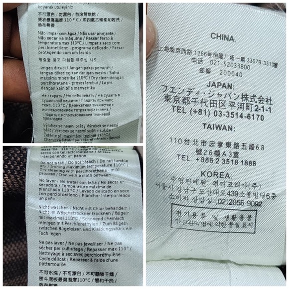 Authentic Fendi Zucca Cardigan in Brown/Black - Picture 12 of 16